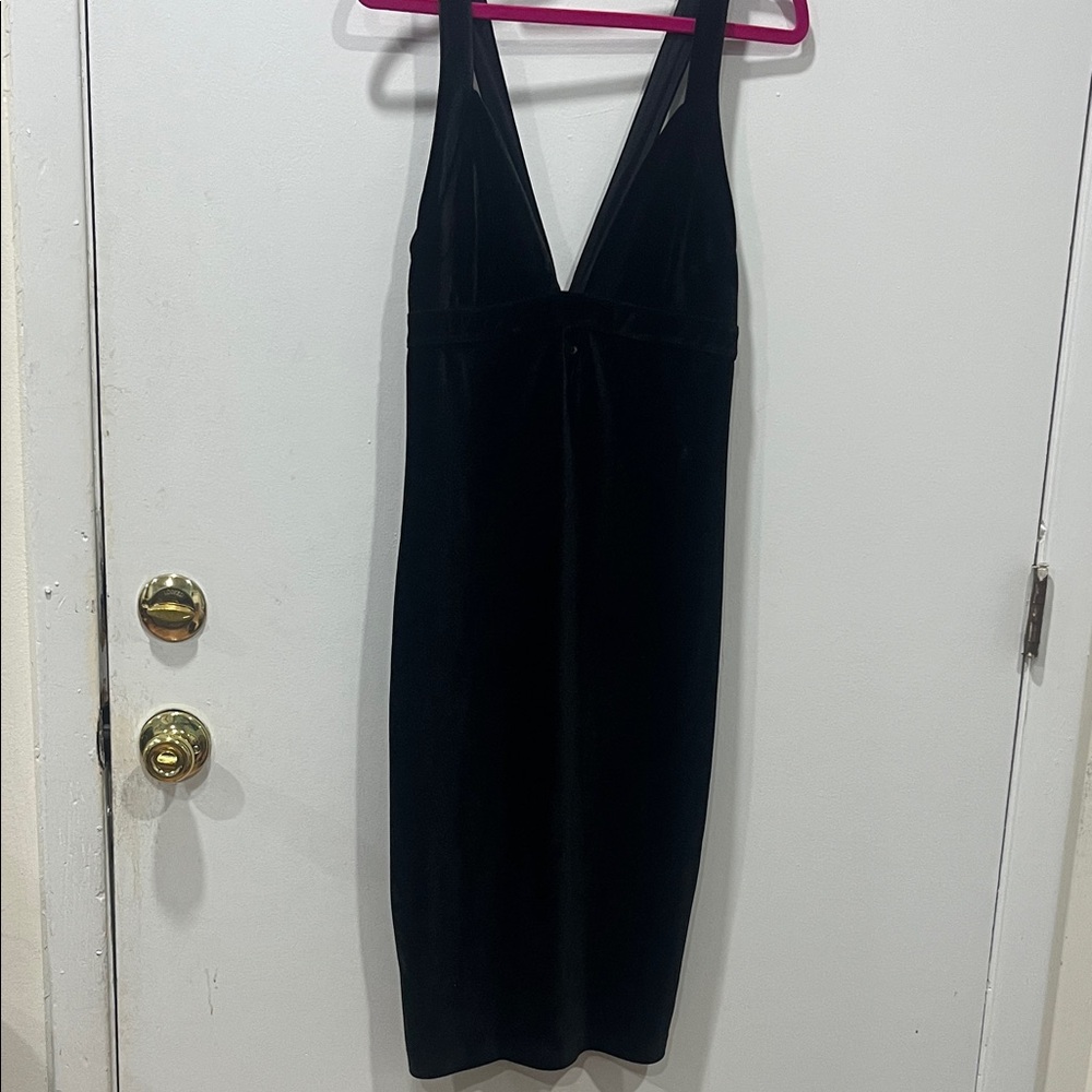 Express Black V-Neck Dress